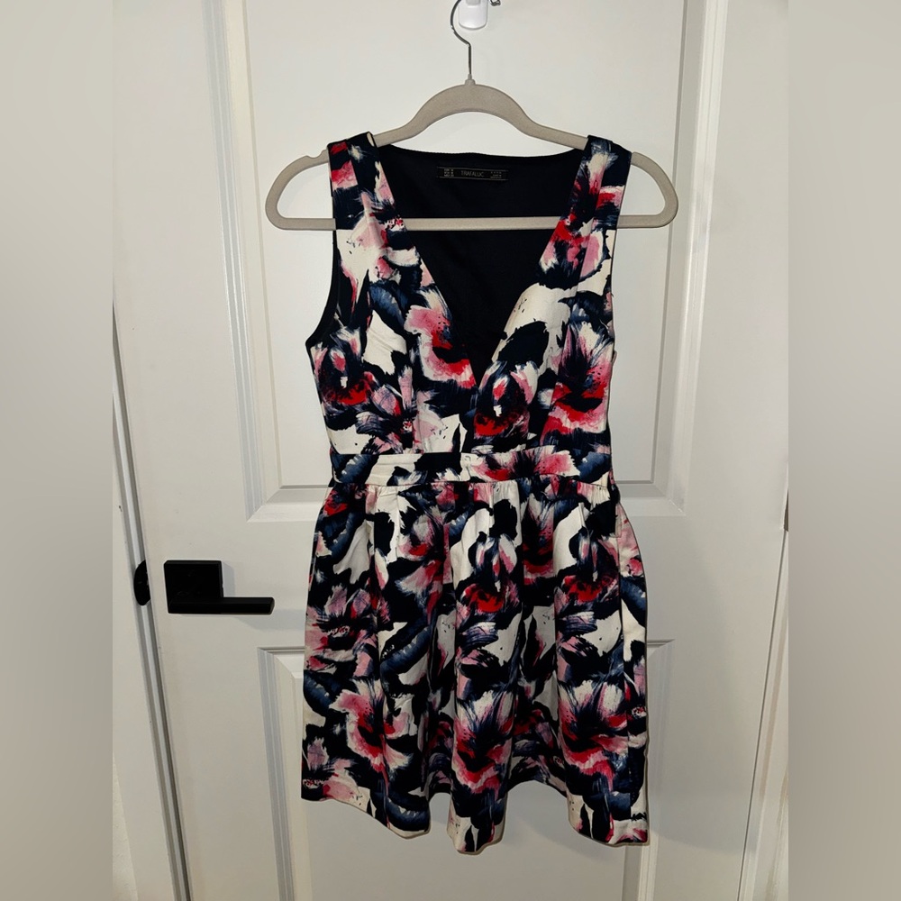 Zara Multicolor Floral Midi Dress